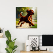 Irish Setter Dog Poster (Heimbüro)