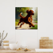 Irish Setter Dog Poster (Küche)