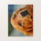 Irish Setter Dog. Puzzle (Vertikal)