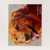 Irish Setter Dog. Puzzle (Vertikal)