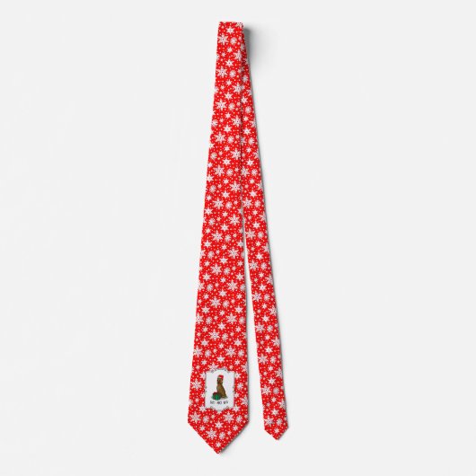 Irish Setter Dog (rot 1) Funny Weihnachtsmannmütze Krawatte (Vorderseite)
