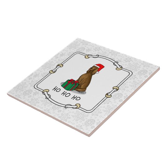 Irish Setter Dog (rot 1) Niedlich Fliese (Seite)