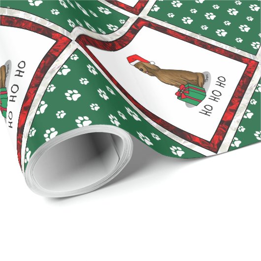 Irish Setter Dog (rot 1) Niedlich Geschenkpapier (Rolleneckpunkt)