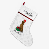 Irish Setter Dog (rot 1) Niedlich Großer Weihnachtsstrumpf (Vorderansicht (hängend))