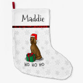 Irish Setter Dog (rot 1) Niedlich Großer Weihnachtsstrumpf (Vorderseite)