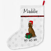 Irish Setter Dog (rot 1) Niedlich Großer Weihnachtsstrumpf (Rückseite)