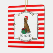 Irish Setter Dog (rot 1) Niedlich Keramikornament (Links)