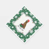 Irish Setter Dog (rot 1) Niedlich Serviette (Ecke)