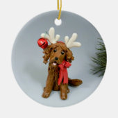 Irish Setter Dog Weihnachtsschmuck (Vorne)