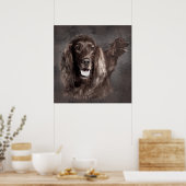 Irish Setter Dogs Digital Art Poster (Küche)