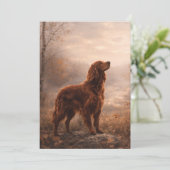 Irish Setter Einladung (Stehend Vorderseite)