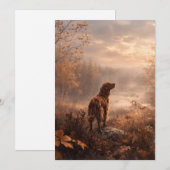 Irish Setter Einladung (Vorne/Hinten)