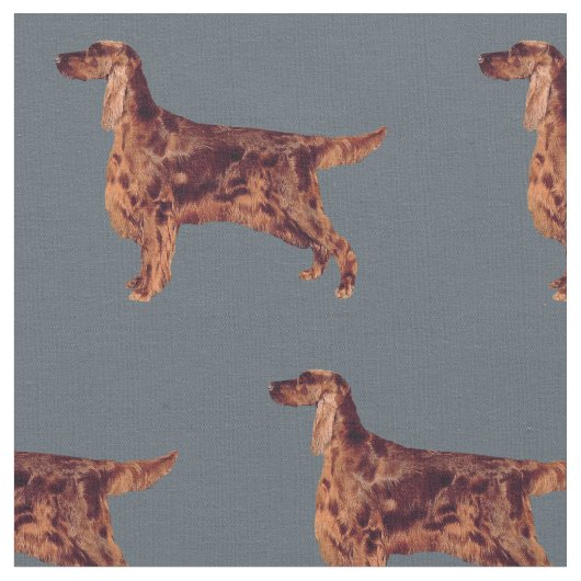 Irish Setter Fabric Stoff (Nahaufnahme)