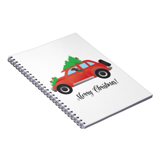 Irish Setter Fahren eines Autos mit einem Baum obe Notizblock (Rechte Seite)