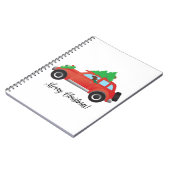 Irish Setter Fahren eines Autos mit einem Baum obe Notizblock (Linke Seite)