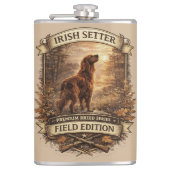 Irish Setter Flachmann (Vorderseite)