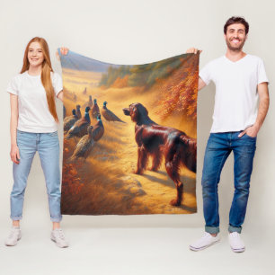 Irish Setter Fleecedecke