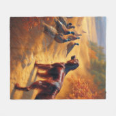 Irish Setter Fleecedecke (Vorderseite (Horizontal))