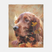 Irish Setter Fleecedecke (Vorderseite)