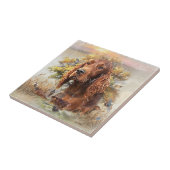 Irish Setter Fliese (Seite)