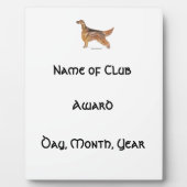 Irish Setter Fotoplatte (Vorderseite)