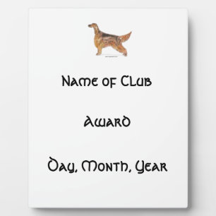 Irish Setter Fotoplatte