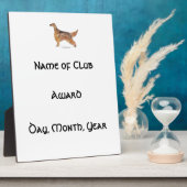 Irish Setter Fotoplatte (Seite)