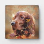 Irish Setter Fotoplatte (Vorderseite)