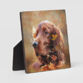 Irish Setter Fotoplatte (Vorderseite)