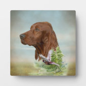 Irish Setter Fotoplatte (Vorderseite)