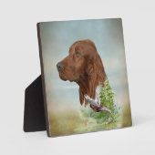 Irish Setter Fotoplatte (Vorderseite)