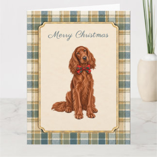 Irish Setter Frohe Weihnachten Karte