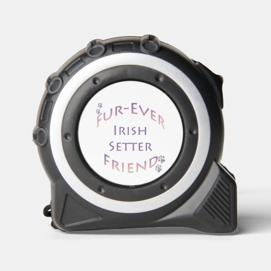Irish Setter Furever Maßband (Vorderseite)