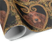 IRISH SETTER GESCHENKPAPIER (Rolleneckpunkt)