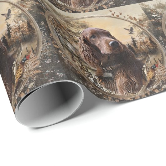  Irish  Setter Geschenkpapier (Rolleneckpunkt)