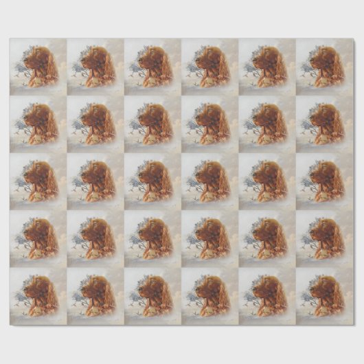 Irish Setter Geschenkpapier (Flach)