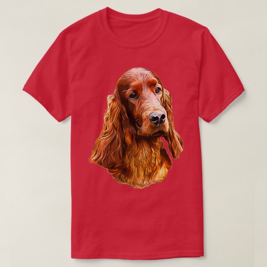 Irish Setter Glamour Dog  T-Shirt (Design vorne)