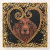 IRISH SETTER GLASUNTERSETZER (Vorderseite)