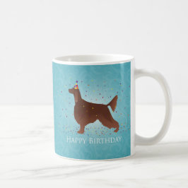 Irish Setter Happy Birthday Design Kaffeetasse