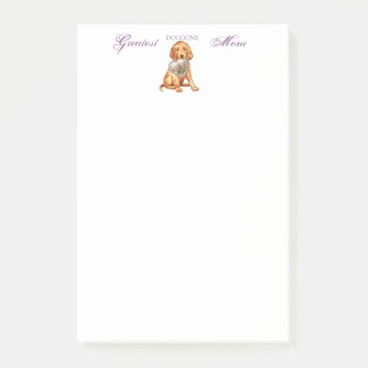 Irish Setter Heart Mama Post-it Klebezettel (Vorderseite)