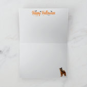 Irish Setter Hexe Halloween Karte (Innenseite)