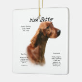Irish Setter History Design Keramikornament (Links)