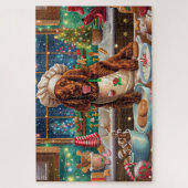 Irish Setter Holiday Baking: Festliche Weihnachten Puzzle (Vertikal)