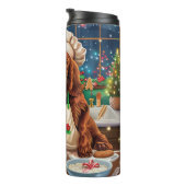 Irish Setter Holiday Baking: Festliche Weihnachten Thermosbecher (Nach rechts gedreht)
