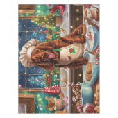 Irish Setter Holiday Baking: Festliche Weihnachten Tischdecke (Vorderseite)