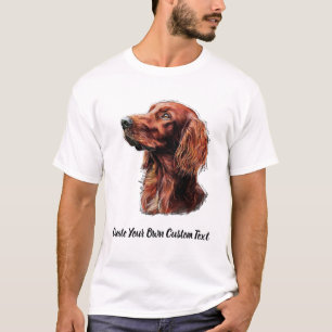 Irish Setter Hund Erstellen Sie Ihren Eigener Benu T-Shirt