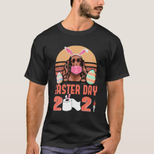 Irish Setter Hund Gesichtsmaske Rabbit Bunny Egal T-Shirt
