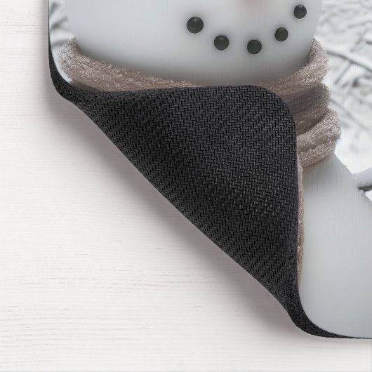 Irish Setter Hund mit einem Schneemann Mousepad (Ecke)