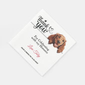 Irish Setter Hund Papier Serviette (Ecke)