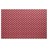 Irish Setter Hund Silhouetten Muster rot und weiß Stoff (Yard (91,4 cm))